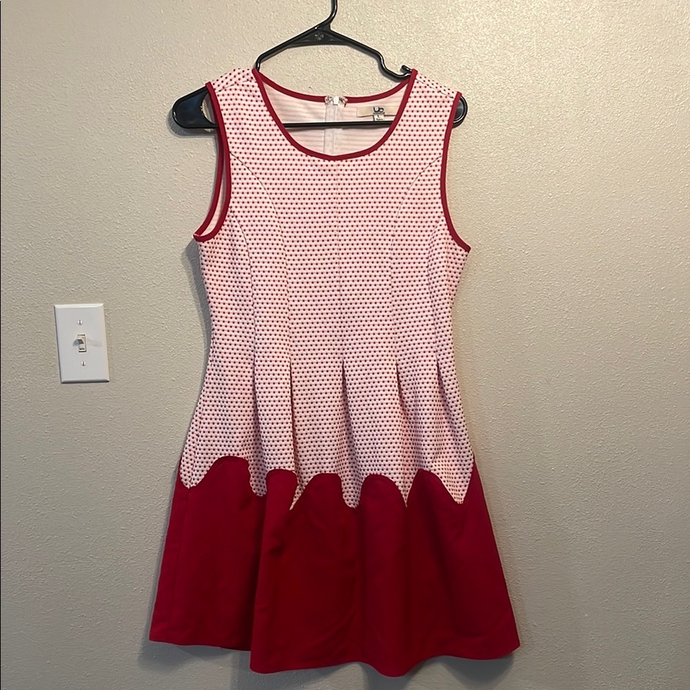 Ya Los Angeles Red and White Patterned Top